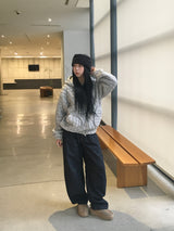 Marron Quilted Jumper (3c)