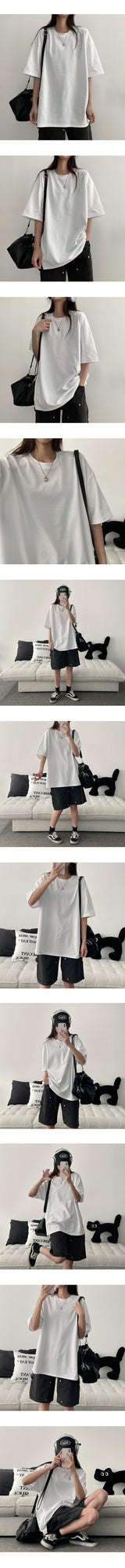 [A breathable fabric!] Tシャツウィズクールラディッシュオーバーフィット