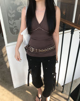 Pocket capri pants
