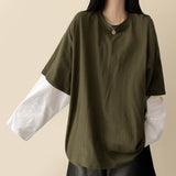 Xion Boxy Fit Layered Long Sleeve T-shirt