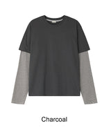 クロボーダーレイヤードTシャツ