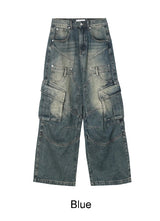 Lowell Layered Cargo Denim Pants