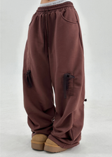 (SHIRRED BOW❤/BRUSHED FLEECE❤/100% COTTON) TRAINING BOW PANTS - 3 COLOR