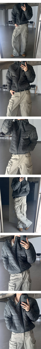 [Unisex] トリプルジッパーフードパッド(4color)