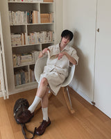 バウンドツイードバンディングバミューダパンツ