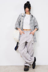 ファイドンオーバーチェックシャツ