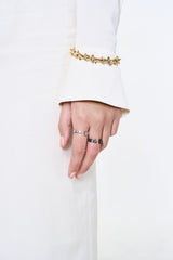 NO.560 [SILVER] HEART CUBIC RING