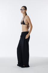 CUBIC SWEAT BIKINI TOP (BLACK)
