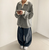 Momo Dangala Loose Fit Collar Sweatshirt
