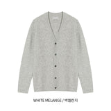 カシミアハッチラウンドカーディガン / Cashmere Hacchi Round Cardigan (7 colors)