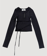 CUT OUT LONG SLEEVE TOP