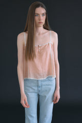 T/T Sorbet trim camisole (peach)