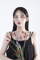 花 Silver lotus necklace