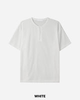 Day Henley neck Crop Short sleeve T