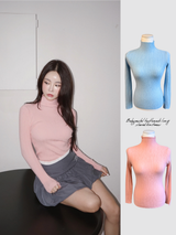 Baby pastel turtleneck long-sleeved knitwear