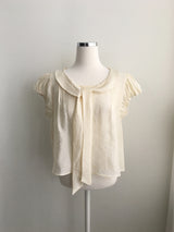 オリーブ タイ ブラウス