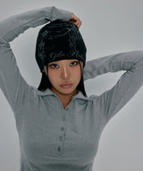 TATTOOED GRAPHIC BEANIE_BLACK
