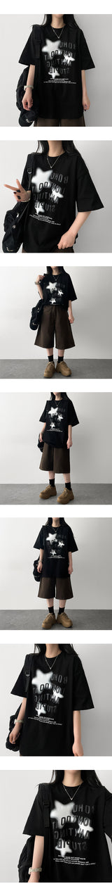 トミー オーバーサイズフィット半袖Tシャツ