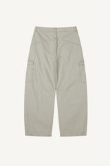 Canvas Cargo Curved Pants