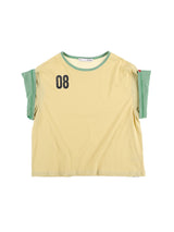 BUTTON DOUBLE SLEEVE T (YELLOW)