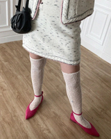 POINTED STRAP FLAT SHOES (LEATHER BLACK, SUEDE PINK, SUEDE BLACK 3COLORS!)