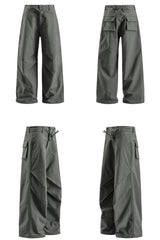 Wrinkled Paratrooper Cargo Pants
