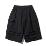 Big Pocket Nylon Bermuda Pants (Black)