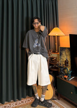 White Bermuda pants