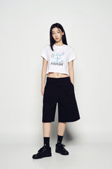25SS ワイドチノショートパンツ ブラック