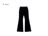 Allin バックポケット ロングブーツカット スリムフィット コットンパンツ