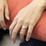 SVR-S604 Kang Daniel Ring Silver 925 Plain Minja Basic Daily Silver Ring
