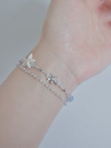 Surgical steel refreshing sea starfish bracelet