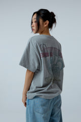 ストリートリーグ グラデーションアートワーク ロゴ オーバークロップフィット Tシャツ (メランジ)