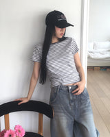 Tonme Striped Short-Sleeve T-Shirt