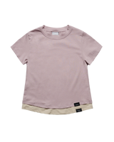 26SSウーマンポイントラベルレイヤードショートスリーブTシャツ