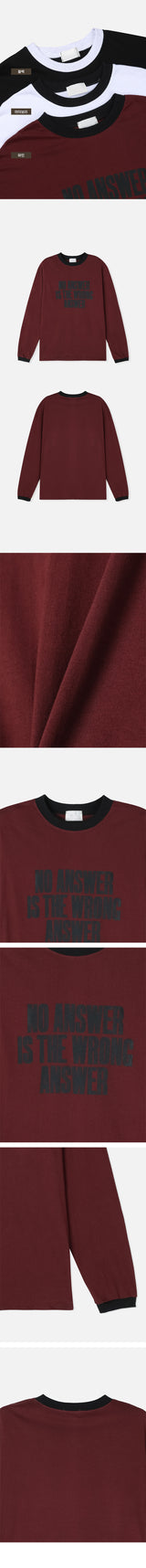 バズカラードロングスリーブTシャツ