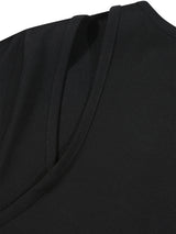 バックカットアウトTシャツ(Black)