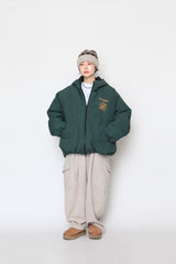 fleece oblique cargo pants