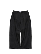 6CRAYON 11.3oz Black Non-Fade Wide-Leg Baggy Denim Pants