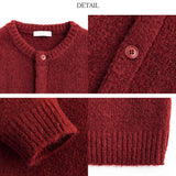 ALPACA ROUND KNIT CARDIGAN