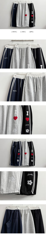 Iパッチトラックバルーンワイドパンツ