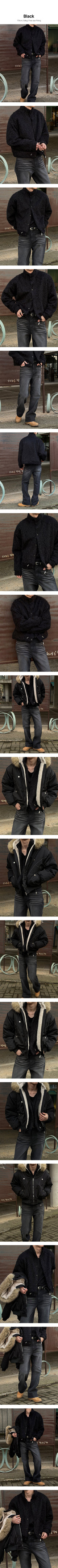 [Unisex] アルパカハイネッククロップカーディガンジャケット(3color)