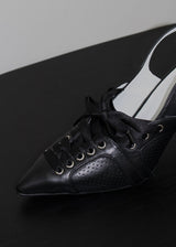 LACE-UP SLINGBACK HEEL