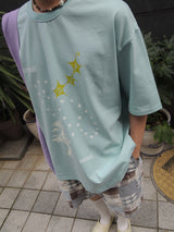  Heavy Cotton Soul Graphic T-Shirt (Tenta Tumble & Bio Washed) 2 Sizes - Vintage blue