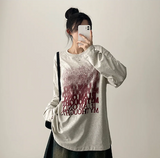 NT Gradient Noise Printed Long Sleeve Tee
