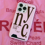 NYC phone case pink (card)