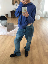 BAGGY FLARE DENIM PANTS