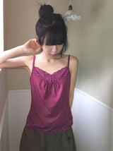 Rites Two-Way Button Lace Strap Sleeveless