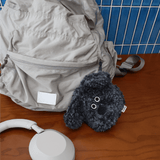 PAPA.GO.PAPA Black Sesame Piz Poodle Pouch Keyring