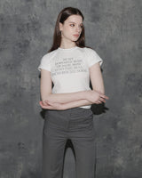 ドーパミンスリムフィットTシャツ　ホワイト